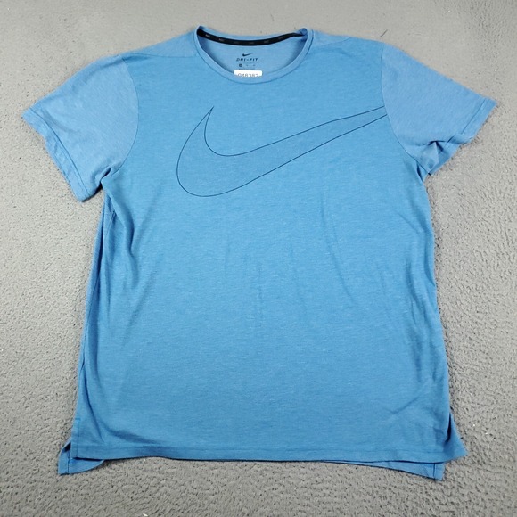 Nike Other - Nike T Shirt Mens XL Blue Swoosh Training Active Gym Short Sleeve